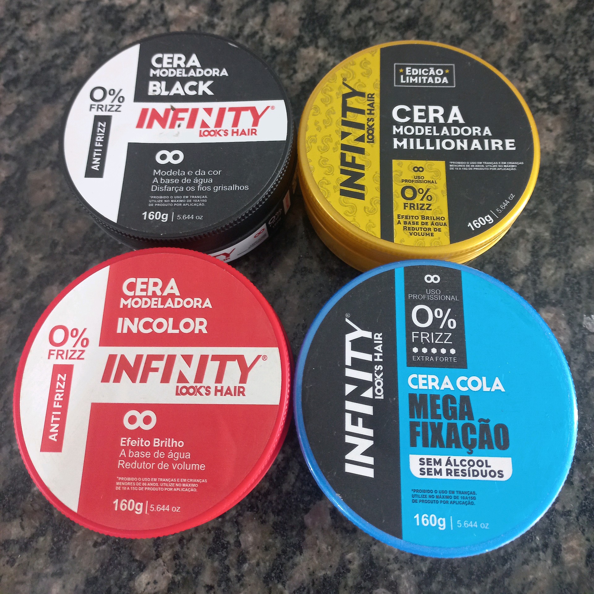 pomada pra cabelo infinity 160g