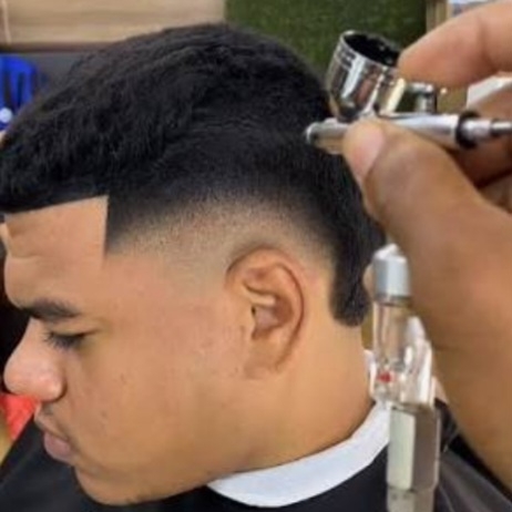 corte+ pigmentação no aerografico