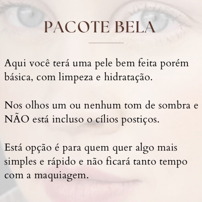 Maquiagem Pacote Bela