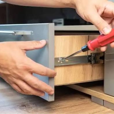 # substituição corrediças gaveta