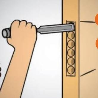 # instalação de fechadura em porta