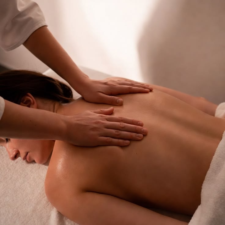 Massagem relaxante....... ajuda aliviar as tensões e reduzir estresse do dia a dia