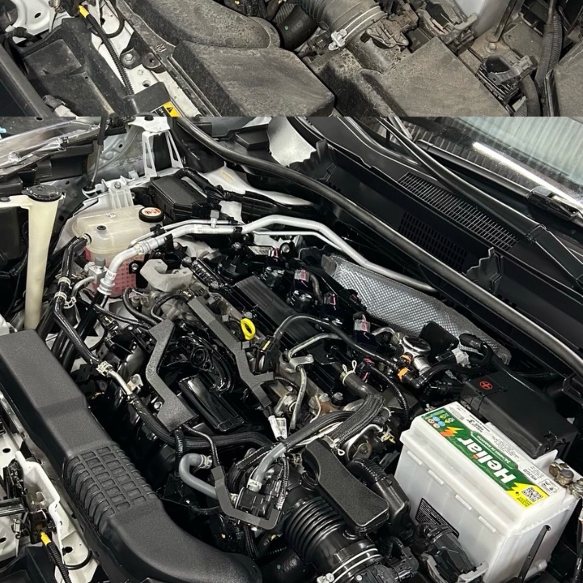 LIMPEZA DE MOTOR COM PROTEÇÃO E SEGURANÇA CARRO