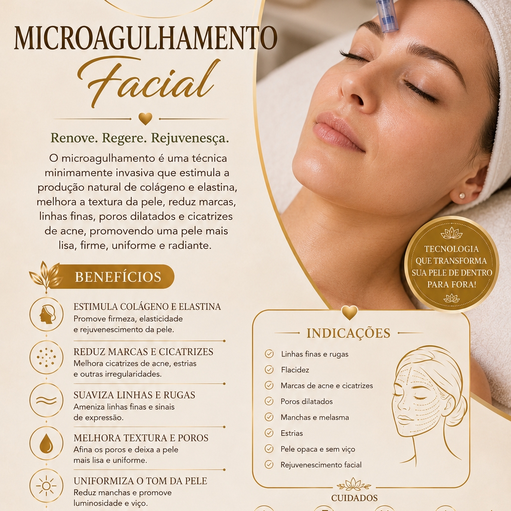 Microagulhamento facial para rejuvenescimento