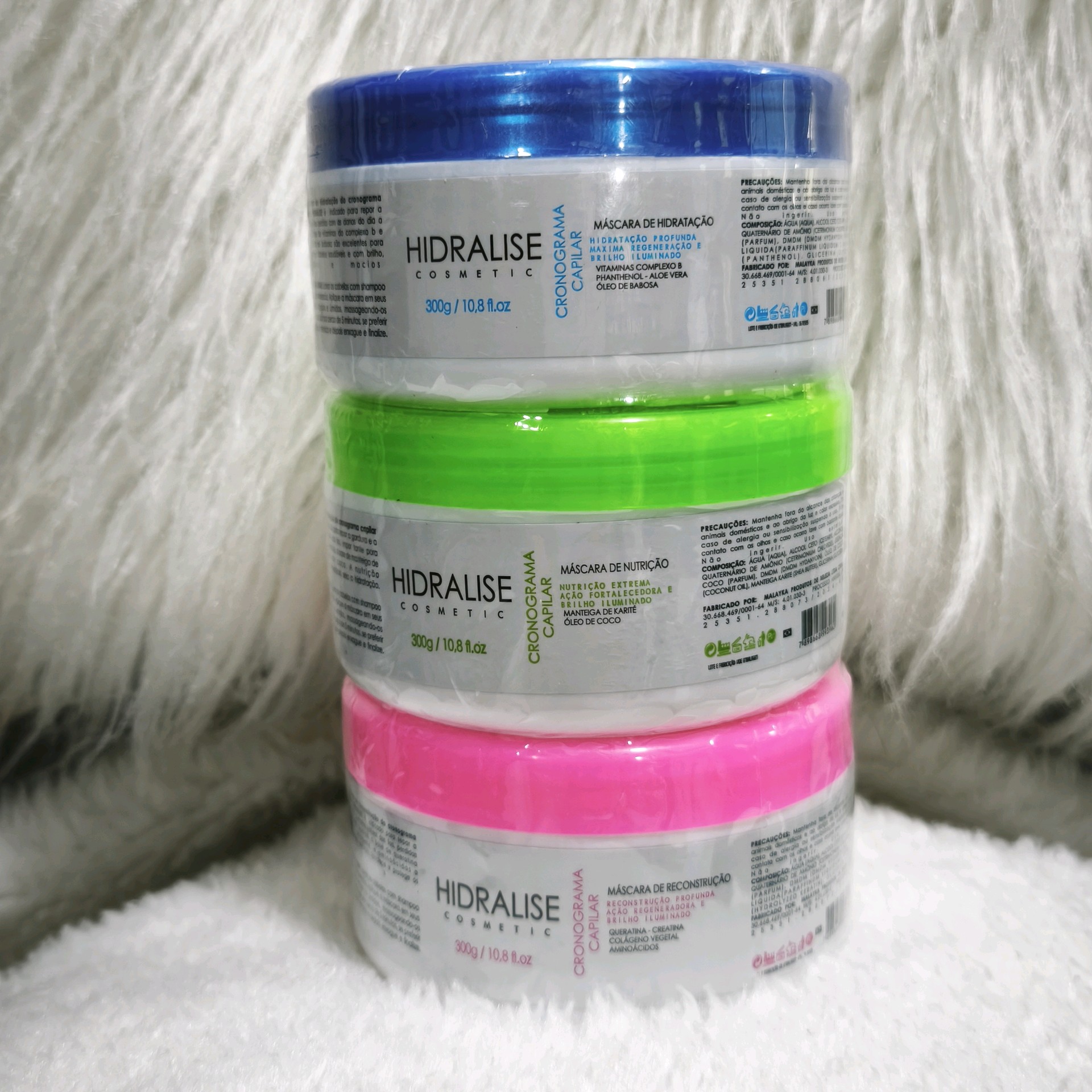 Kit cronograma capilar 3 máscaras