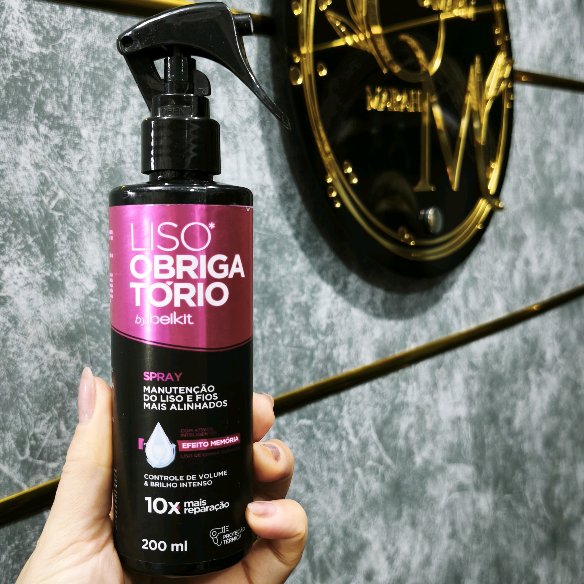 Protetor térmico e perfume capilar para todos os tipos de cabelo