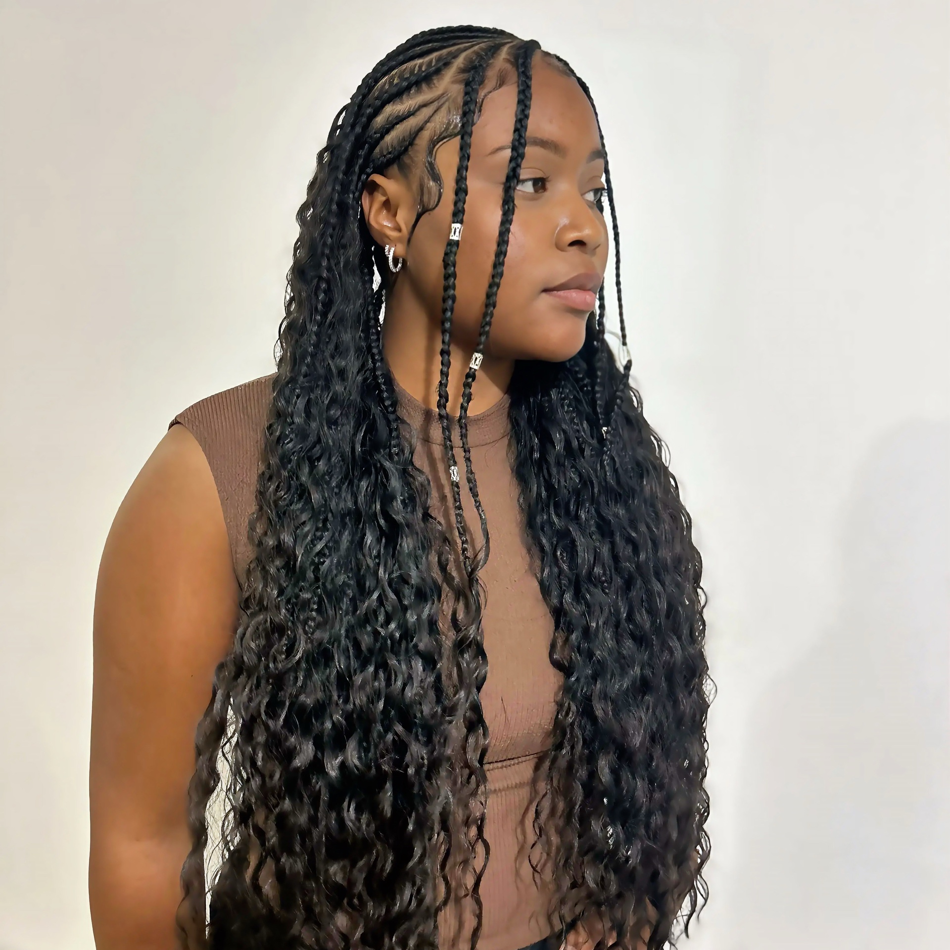 Fulani com Box braids  mão de obra