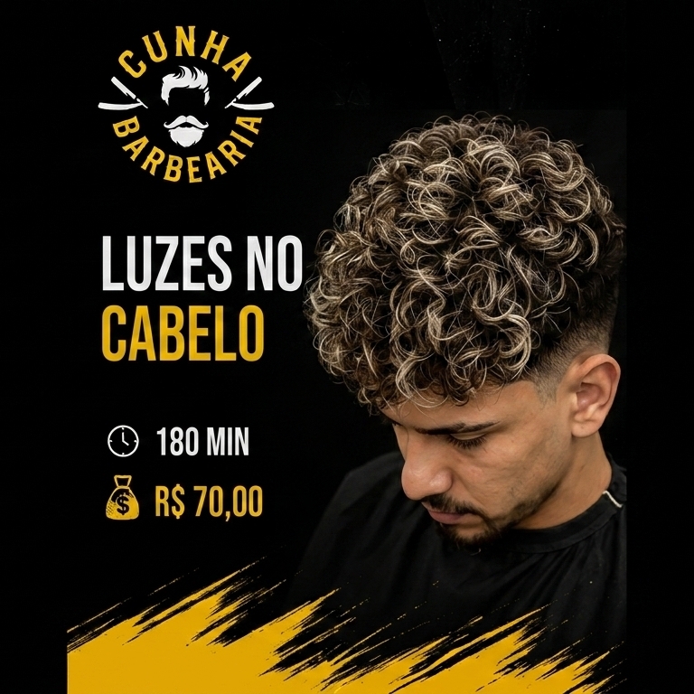 Luzes no cabelo