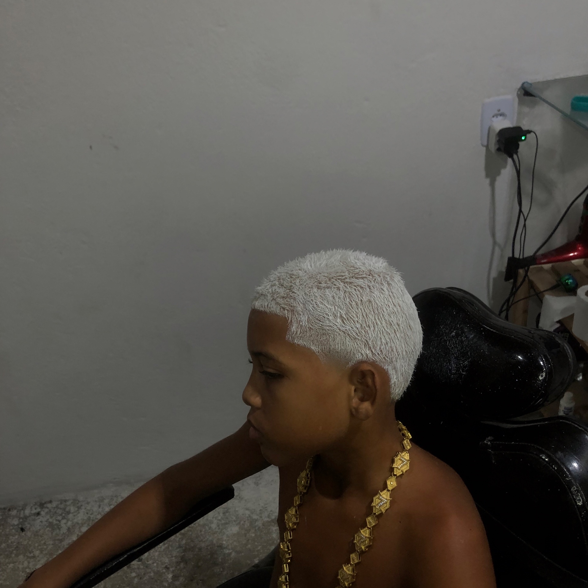 corte de cabelo + nevou