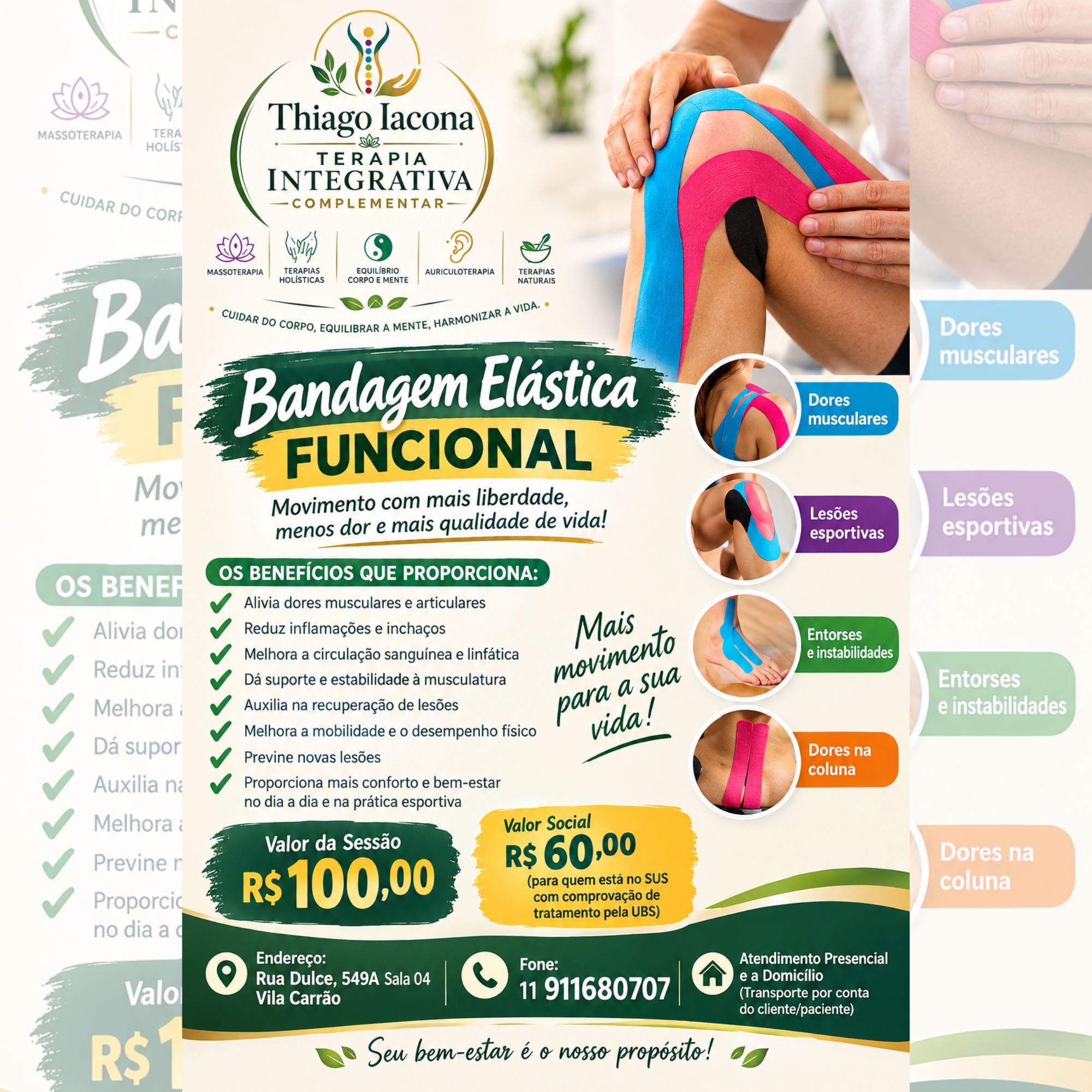 Bandagem Elástica Funcional (Pacote)