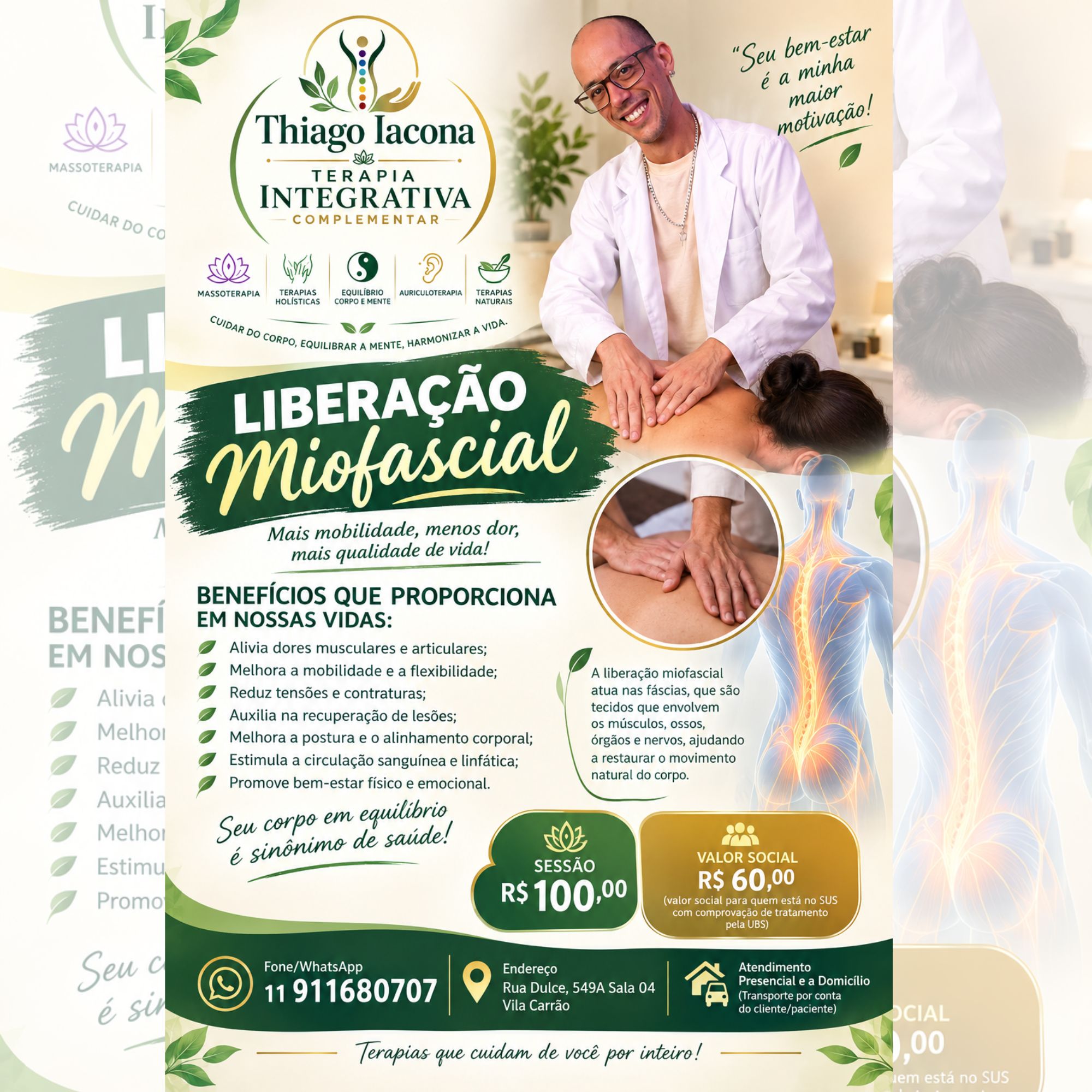 Liberação Miofascial (Pacote)