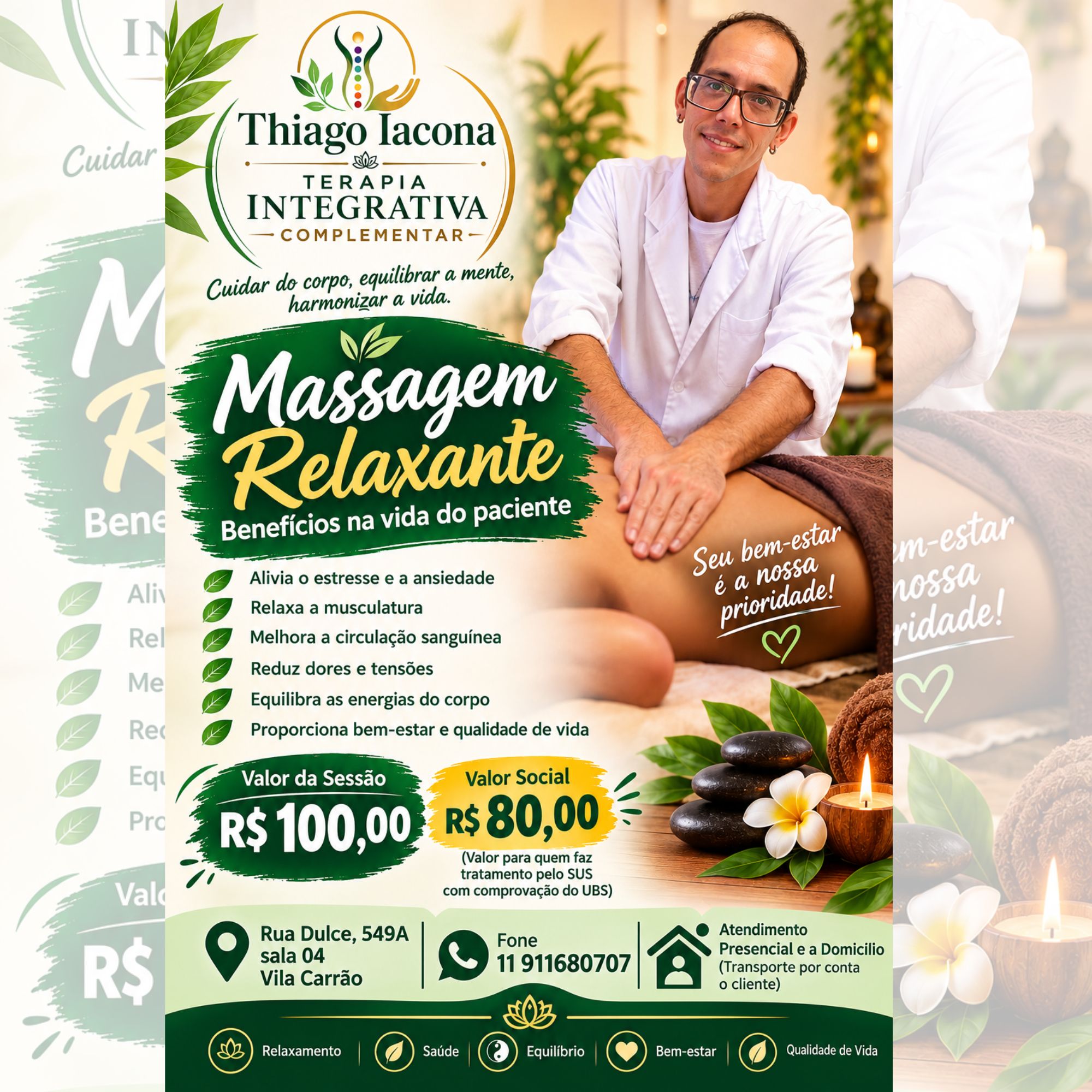 Massagem Relaxante (Social)
