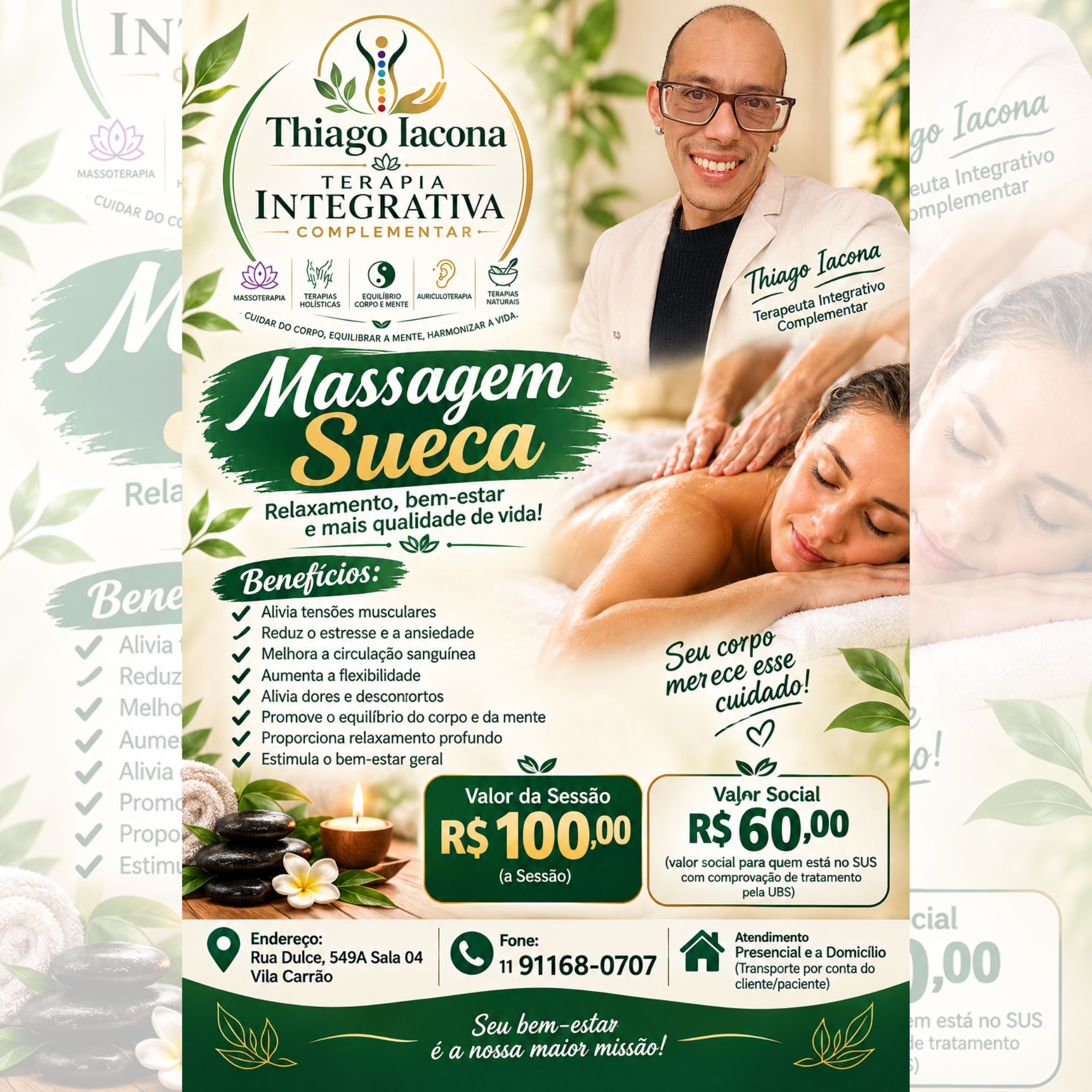 Massagem Sueca (avulsa)