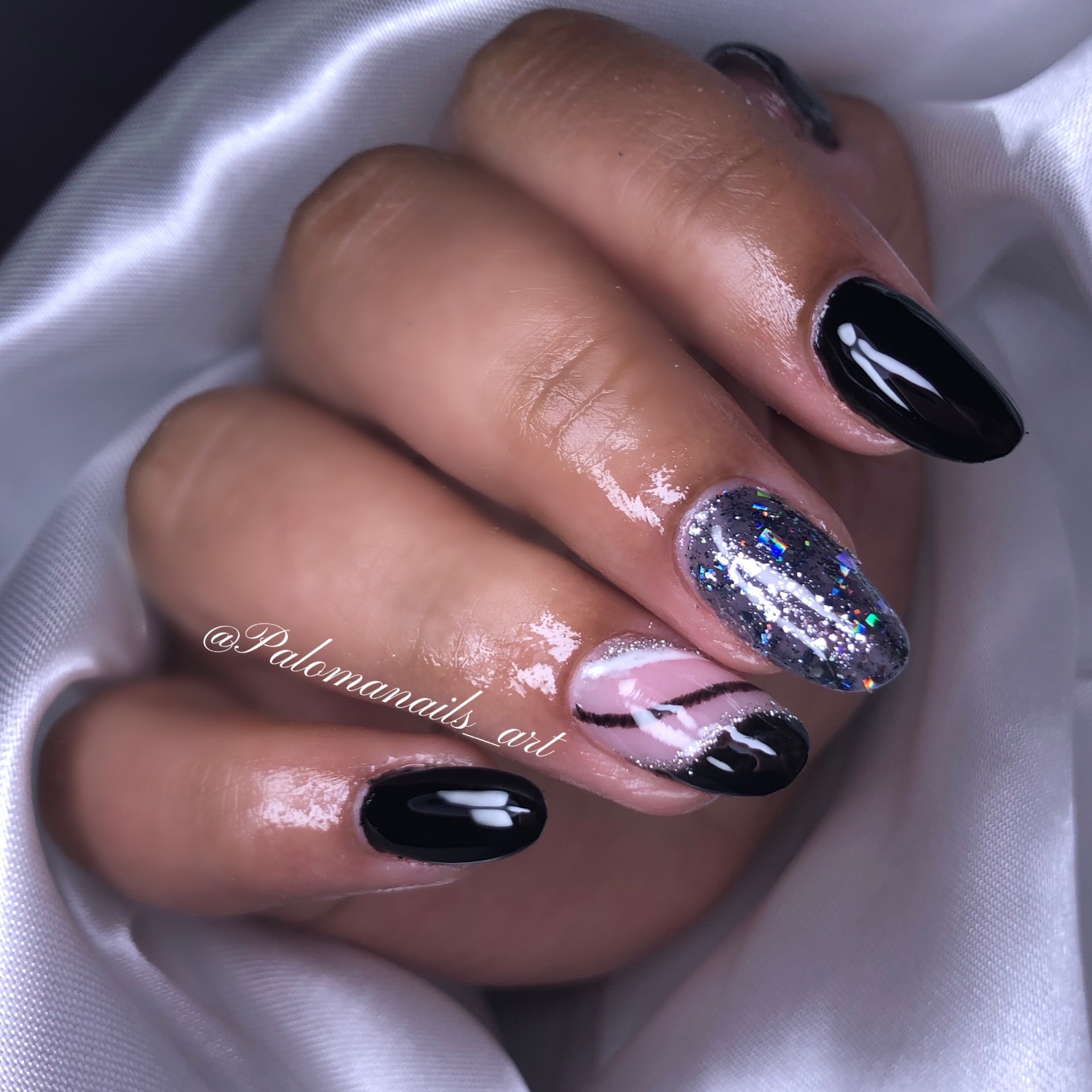Along. Gel na Tips Decorada