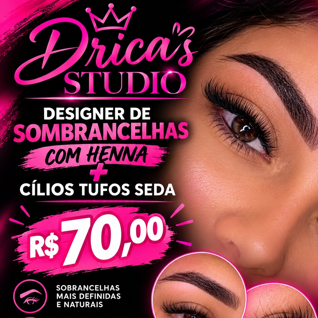 Combo - Design com henna, tufinhos e henna labial