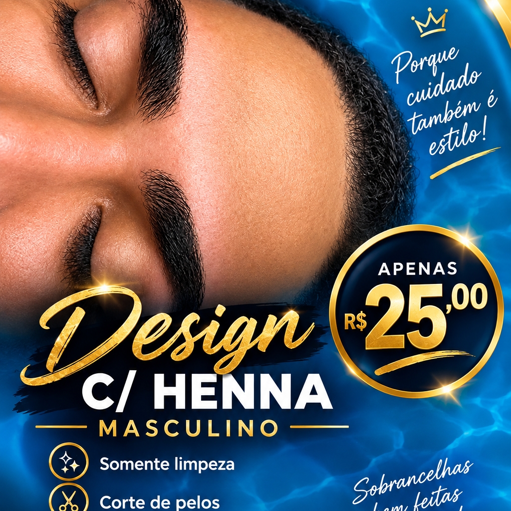 Design de sobrancelha simples unissex